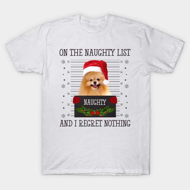 On The Naughty List, And I Regret Nothing T-Shirt by CoolTees